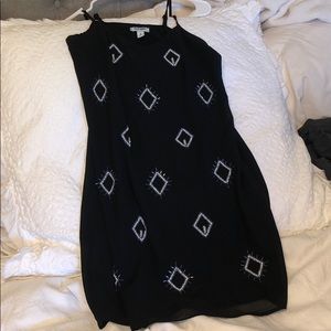 Black Beaded Pattern dress